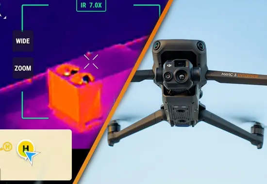 Drones Equipped with Mid-Wave Infrared Cameras